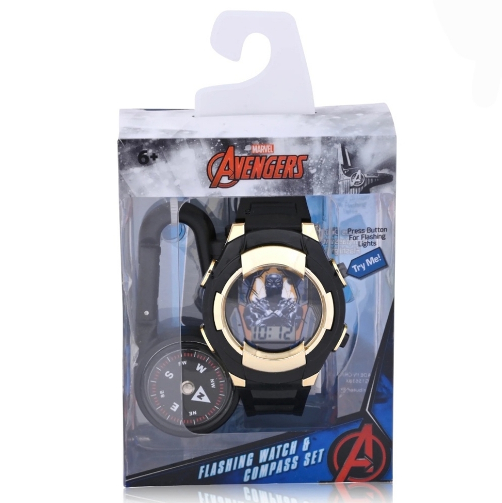 Marvel Avengers Digital Watch & Compass Set
